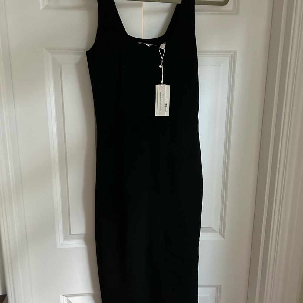 NWT Vince black tank knit dress in XS - Picture 2 of 5